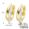 Klapoorringen zirkonia geel goud - 58139 Klapoorringen zirkonia geel goud - 58139