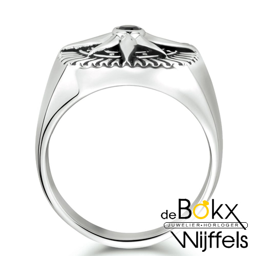 heren zegelring met ster /windroos zirkonia maat 59 - 58145 heren zegelring met ster /windroos zirkonia maat 59 - 58145