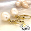 Oorhangers parel ovaal double 8-9mm - 58166 Oorhangers parel ovaal double 8-9mm - 58166