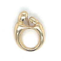 Moeder en kind hanger in goud - 58169 Moeder en kind hanger in goud - 58169