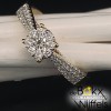 Gouden verlovingsring met diamanten maat 53 - 58182 Gouden verlovingsring met diamanten maat 53 - 58182