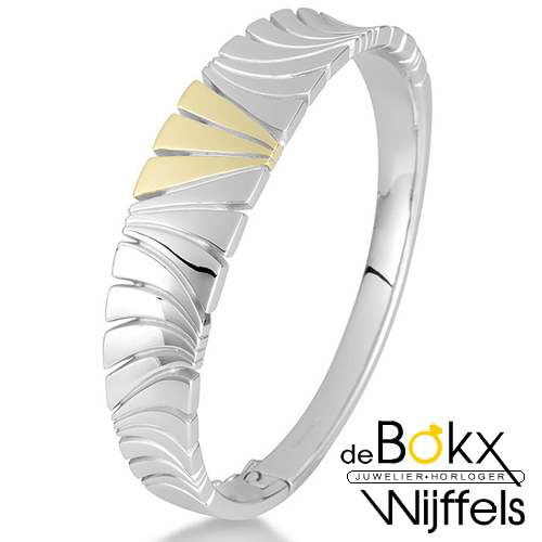 Armband breuning zilver en goud - 58200 Armband breuning zilver en goud - 58200