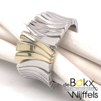 Ring zilver en goud van Breuning maat 56 - 58201 Ring zilver en goud van Breuning maat 56 - 58201