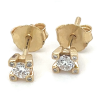 diamanten oorknoppen goud - 58185 diamanten oorknoppen goud - 58185