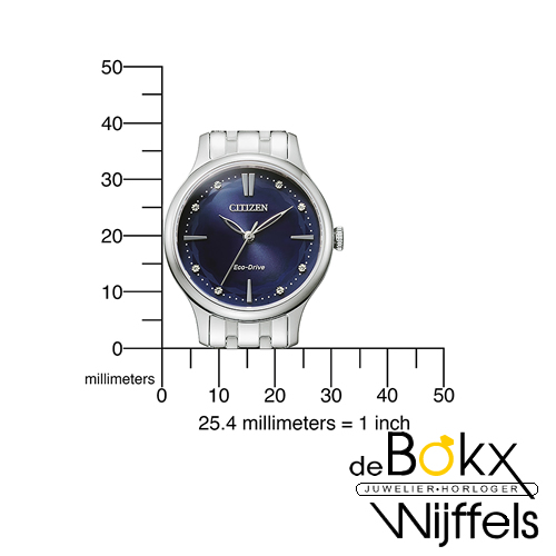 Citizen dames horloge eco-drive EM0890-85L - 58253 Citizen dames horloge eco-drive EM0890-85L - 58253