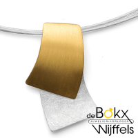 Hanger zilver met goud van bastian inverun - 58266 Hanger zilver met goud van bastian inverun - 58266