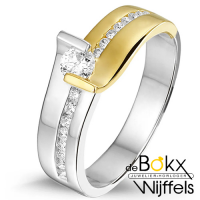 Ring goud met diamant maat 55 - 58268 Ring goud met diamant maat 55 - 58268