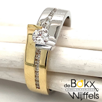 Ring goud met diamant maat 55 - 58268 Ring goud met diamant maat 55 - 58268