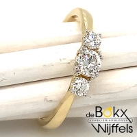Ring goud met diamant maat 54 - 58269 Ring goud met diamant maat 54 - 58269