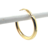 1 heren Geelgouden oorring met een ronde buis 16mm - 58327