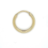 1 heren Geelgouden oorring met een ronde buis 16mm - 58327