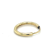 1 heren Geelgouden oorring met een ronde buis 16mm - 58327