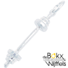 Hanger zilver gewichtheffem dumbbel - 58516 Hanger zilver gewichtheffem dumbbel - 58516
