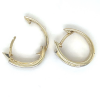gouden oorrringen in wit en geel goud met diamant - 58637 gouden oorrringen in wit en geel goud met diamant - 58637