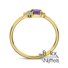 gouden ring met edelstenen maat 53 - 600009 gouden ring met edelstenen maat 53 - 600009