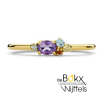 gouden ring met edelstenen maat 53 - 600009 gouden ring met edelstenen maat 53 - 600009