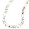 heren ketting zilver figaro - 600010 heren ketting zilver figaro - 600010