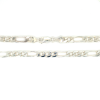 heren ketting zilver figaro - 600010 heren ketting zilver figaro - 600010
