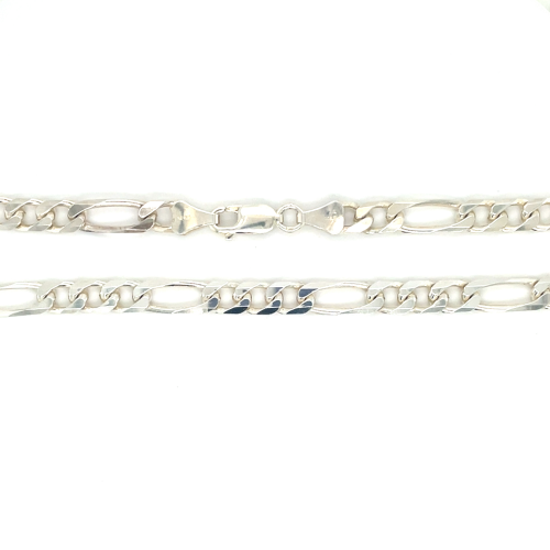 heren ketting zilver figaro - 600010 heren ketting zilver figaro - 600010