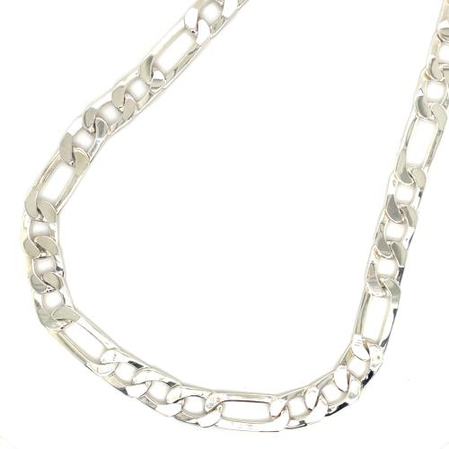 zilveren figaro heren ketting 7 mm - 50cm - 600016 zilveren figaro heren ketting 7 mm - 50cm - 600016