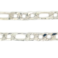 zilveren figaro heren ketting 7 mm - 50cm - 600016 zilveren figaro heren ketting 7 mm - 50cm - 600016