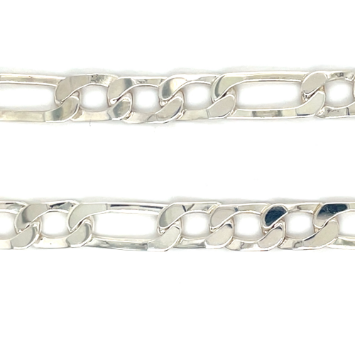 zilveren figaro heren ketting 7 mm - 50cm - 600016 zilveren figaro heren ketting 7 mm - 50cm - 600016
