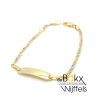 kindergraveerarmband goud valkenoog 13-15cm - 600017 kindergraveerarmband goud valkenoog 13-15cm - 600017