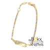 kindergraveerarmband goud valkenoog 13-15cm - 600017 kindergraveerarmband goud valkenoog 13-15cm - 600017