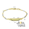kindergraveerarmband goud valkenoog 13-15cm - 600017 kindergraveerarmband goud valkenoog 13-15cm - 600017