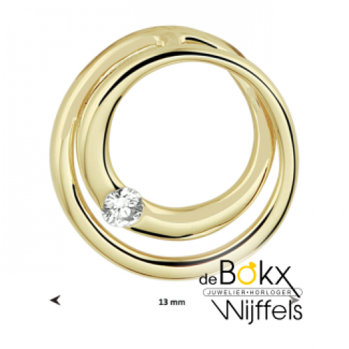 gouden hanger met diamant - 600044 gouden hanger met diamant - 600044