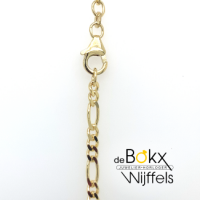 figaro collier goud 50cm lang en 3mm doorsnede - 600048 figaro collier goud 50cm lang en 3mm doorsnede - 600048