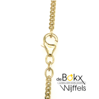 Ketting gourmet goud 50cm - 2.4mm - 600050 Ketting gourmet goud 50cm - 2.4mm - 600050