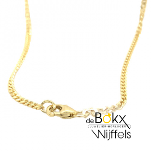 Ketting gourmet goud 50cm - 2.10mm - 600051