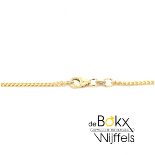 Ketting gourmet goud 50cm - 2.10mm - 600051