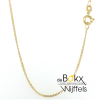 Ketting gourmet goud 38cm -1.1mm - 600055