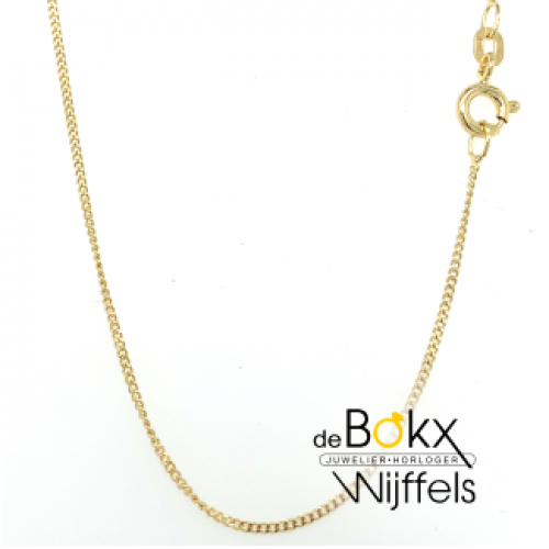 Ketting gourmet goud 38cm -1.1mm - 600055