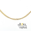 Ketting gourmet goud 38cm -1.1mm - 600055