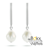 oorhangers met parel zilver - 600071 oorhangers met parel zilver - 600071