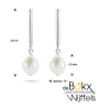 oorhangers met parel zilver - 600071 oorhangers met parel zilver - 600071