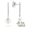 oorhangers met parel zilver - 600071 oorhangers met parel zilver - 600071