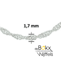 ketting zilver singapore 45 - 50cm - 600075 ketting zilver singapore 45 - 50cm - 600075
