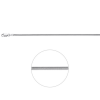 Zilver gerhodineerd ketting slang 50cm 2mm - 600082