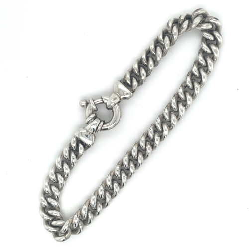 armband zilver gourmet schakel 19cm - 600096