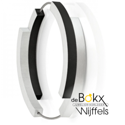 Clic by suzanne armband A32Z zwart met vier bogen met dubbele magneetsluitingen - 600098 Clic by suzanne armband A32Z zwart met vier bogen met dubbele magneetsluitingen - 600098
