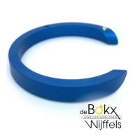 Halve armband C gekruist1 deel blauw A1 - 600099