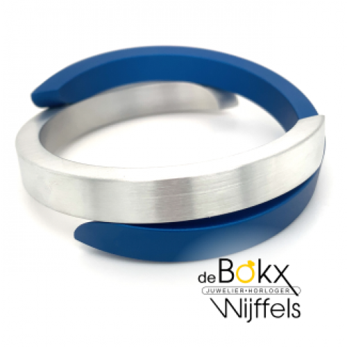 Halve armband C gekruist1 deel blauw A1 - 600099 Halve armband C gekruist1 deel blauw A1 - 600099