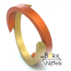 Halve armband C gekruist1 deel Oranje A1 - 600101 Halve armband C gekruist1 deel Oranje A1 - 600101