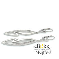 lange oorhangers zilver & zirkonia - 600118 lange oorhangers zilver & zirkonia - 600118