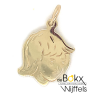 hanger meisje kinderhoofdje goud - 600124 hanger meisje kinderhoofdje goud - 600124