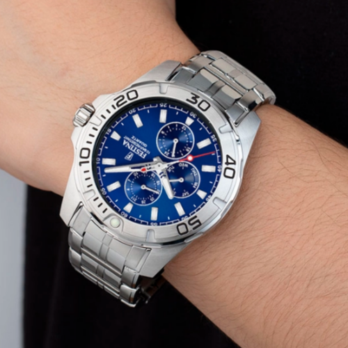 Festina chronograaf horloge blauw F20445-2 - 600133 Festina chronograaf horloge blauw F20445-2 - 600133